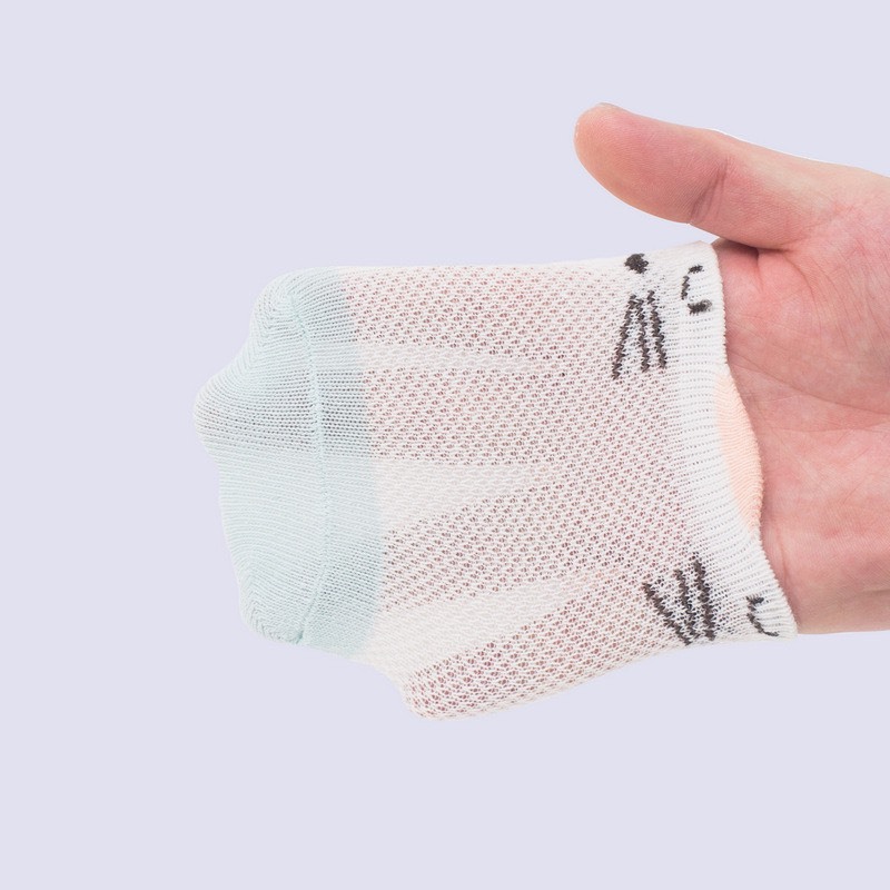 Set 5 đôi tất lưới KID'S SOCKS cổ thấp chất cotton mềm mại co giãn