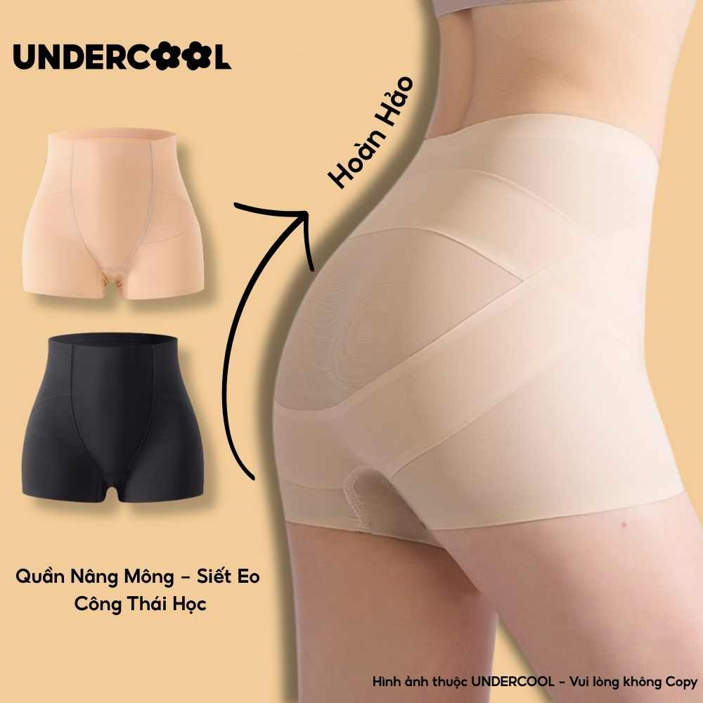 Quần Su Đúc Nâng Mông Siết Eo UNDERCOOL Tự Nhiên Không Lộ Viền, Che Hõm Mông Cho Váy Body, Đồ Ôm & Jeans QLD18