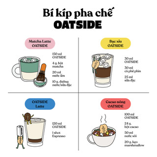 Sữa yến mạch OATSIDE vị nguyên bản Barista Blend 1L x 6- Không lactose, Sánh mịn, Không chất làm ngọt nhân tạo