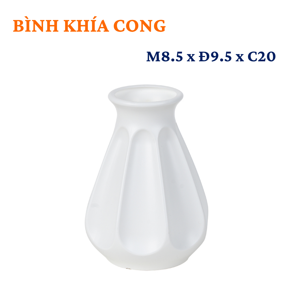 Bình Hoa Nhựa VIỆT NHẬT 0108/09/91/92/93/94, Lọ Cắm Hoa Decor Trang Trí Phòng Khách Bàn Làm Việc AMIZIN