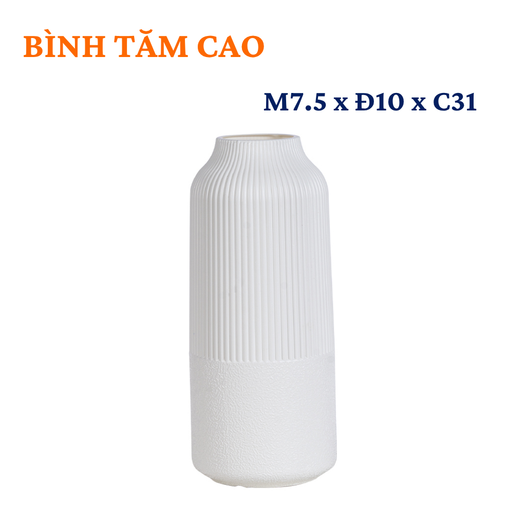 Bình Hoa Nhựa VIỆT NHẬT 0108/09/91/92/93/94, Lọ Cắm Hoa Decor Trang Trí Phòng Khách Bàn Làm Việc AMIZIN