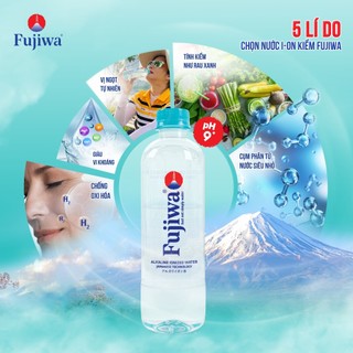 Thùng 24 Chai Nước Uống Ion Kiềm Cao Cấp Đóng Chai Fujiwa 300ml - Nước uống Detox với Công Nghệ Điện Phân Ion Kiềm
