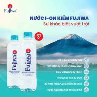 Thùng 24 Chai Nước Uống Ion Kiềm Cao Cấp Đóng Chai Fujiwa 450ml - Nước uống Detox với Công Nghệ Điện Phân Ion Kiềm