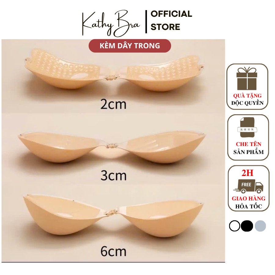 D10 [LOẠI 1] Áo Bra Dán Ngực KATHY BRA Chất Silicon Cài Trước Kèm Dây Trong Nâng Ngực Kèm Dây Trong | BigBuy360 - bigbuy360.vn