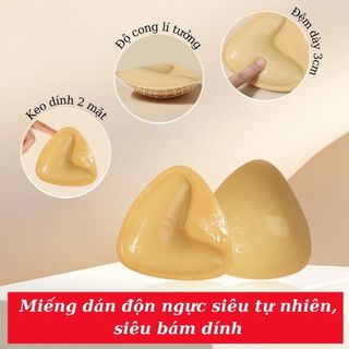 Miếng dán ngực đệm mút dày 3CM nâng quả tự nhiên - Mút độn ngực keo dán 2 mặt chắc chắn DEVARI D3008