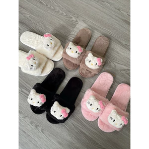 Dép lông gắn gấu helokiti cute , from đẹp ,hàng hót hít năm nay