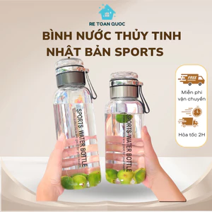 Bình Nước Thủy Tinh Chống Nóng Có Túi Đựng 350ml – 1500ml Bình Giữ Nhiệt Lõi Thủy Tinh Cao Cấp