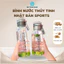 Bình Nước Thủy Tinh Chống Nóng Có Túi Đựng 350ml – 1500ml Bình Giữ Nhiệt Lõi Thủy Tinh Cao Cấp