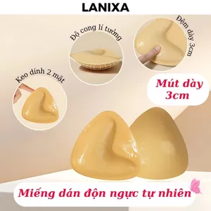 Mút độn ngực hình chữ V keo dán 2 mặt chắc chắn giúp đẩy ngực tạo khe gợi cảm sexy LANIXA D3008
