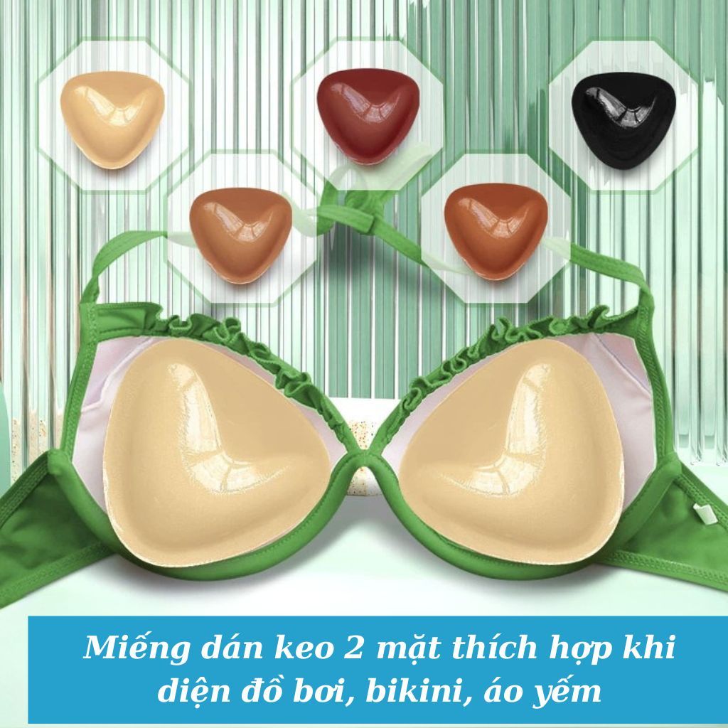 Mút độn ngực hình chữ V keo dán 2 mặt chắc chắn giúp đẩy ngực tạo khe gợi cảm sexy LANIXA D3008