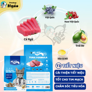 Hạt Cho Mèo MRVET / MR.VET 1kg Holistic Với 30% Protein Kèm Topping  __ MR.Vet