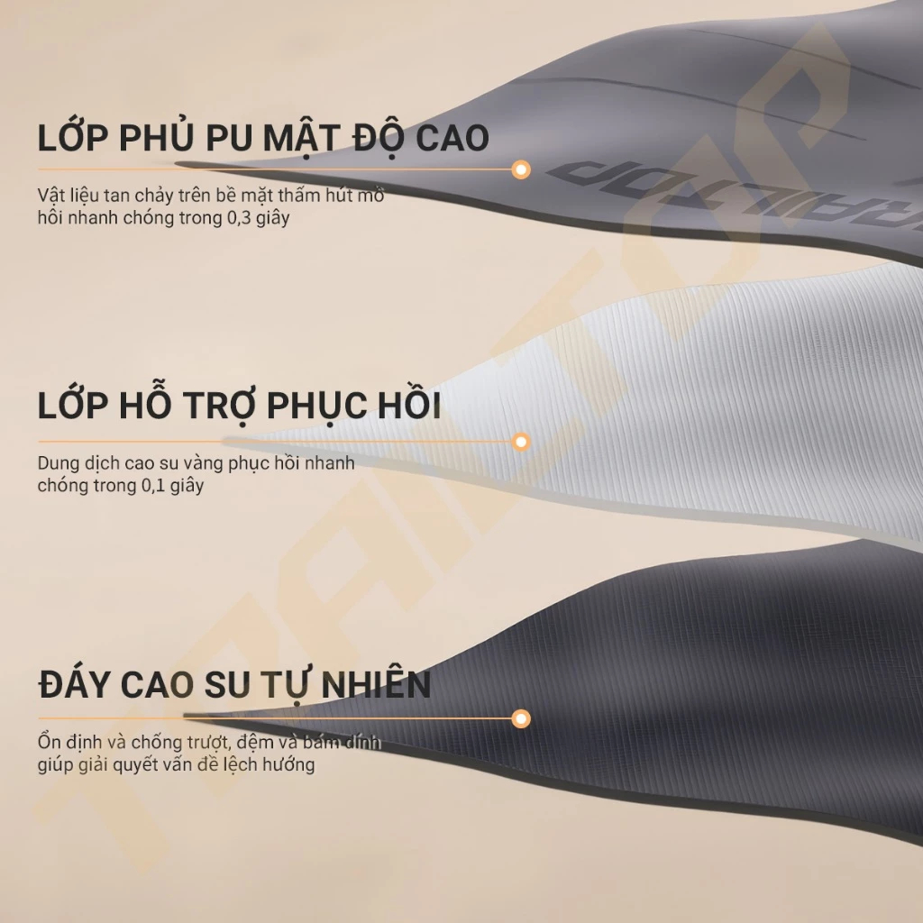【COD】Trailtop Thảm Tập Yoga Thảm Tập Gym Có Thể Giáo Dục Tại Nhà Cao Su Non TPE Cao Cấp Dày 6/8mm