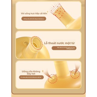 Youkebei Bình sữa PPSU - cốc hút cho bé, có cảm ứng nhiệt, chống đầy hơi, chống rơi, dùng cho trẻ em từ 1-3 tuổi