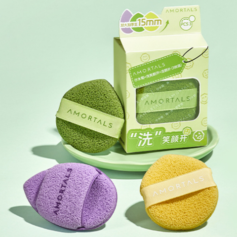 COMBO Hộp 3 Bông Mút Rửa Mặt Amortals