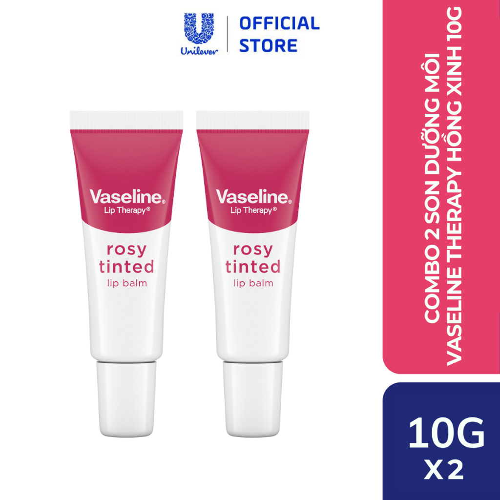 Combo 2 Son dưỡng môi Vaseline Therapy 10gx2 (tùy chọn)