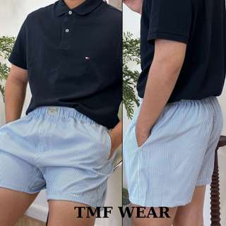 Quần đùi short vải Kate Oxford ngủ mặc nhà nam nữ Unisex, thoáng mát mềm mịn form rộng – TMF WEAR