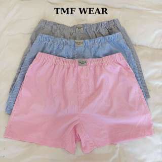 Quần đùi short vải Kate Oxford ngủ mặc nhà nam nữ Unisex, thoáng mát mềm mịn form rộng – TMF WEAR