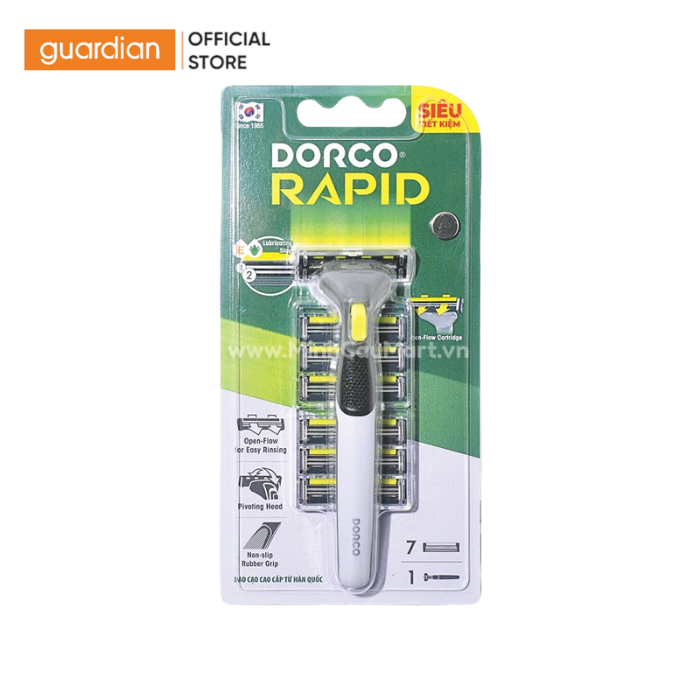 Dao Cạo Râu Dorco Rapid TNA4007-B 1 Cán 7 Đầu Thay | Guardian Việt Nam