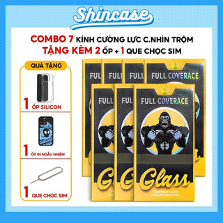 Combo 7 Kính Cường Lực Chống Nhìn Trộm Có Khung Tự Dán Cho iPhone 6/6s/7/8/Plus/X/XS/XR/11/12/13/14/15/16/Pro/Max/Mini
