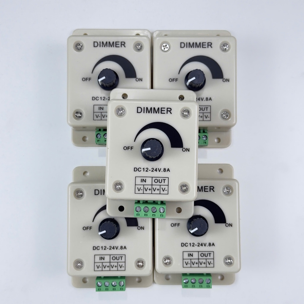 (Không dùng cho Motor và đèn dây tóc) Dimmer LED 12V-24V DC - 8A và 30A điều chỉnh độ sáng đèn LED