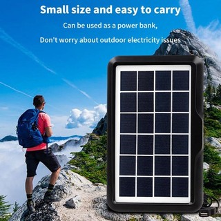 SUBOGDG Tấm pin mặt trời đơn tinh thể mini 6V 3W/6W, cáp USB 5 trong 1