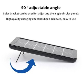 SUBOGDG Tấm pin mặt trời đơn tinh thể mini 6V 3W/6W, cáp USB 5 trong 1