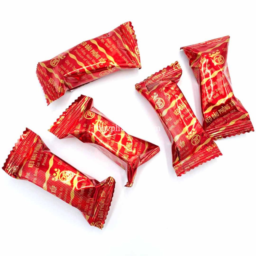 200g/ 500g/ 1Kg - Kẹo Đậu Phộng Bơ, Gói đỏ  - Nhiều Đậu, Mè_ăn vặt, food, ngon