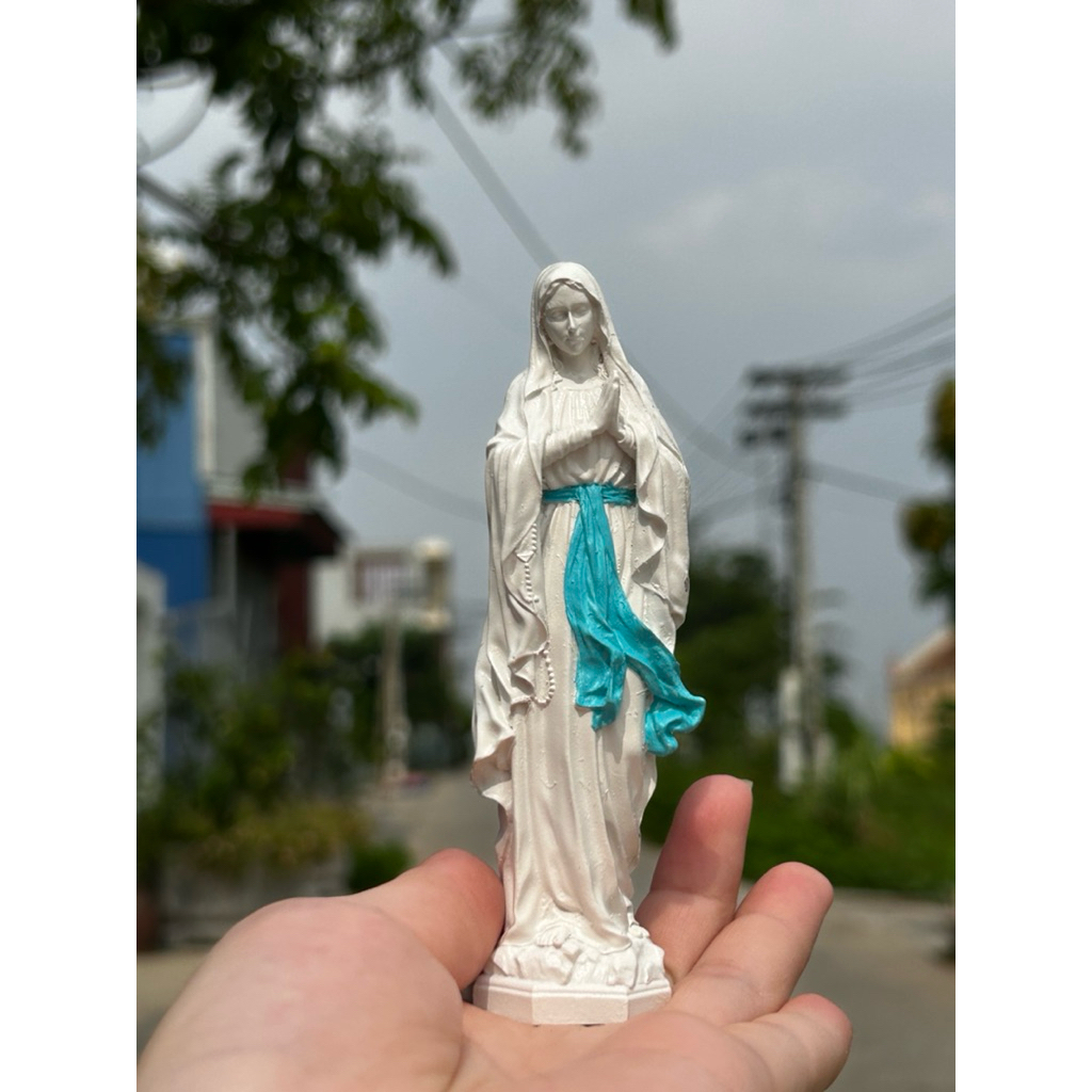 Đức Mẹ Núi Cúi Mini 12cm | Tượng Công Giáo Vẽ Tay Cao Cấp.