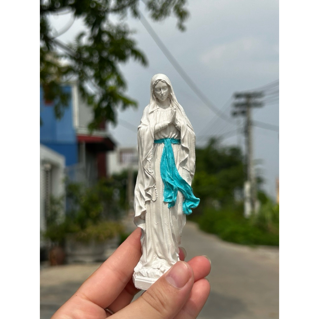 Đức Mẹ Núi Cúi Mini 12cm | Tượng Công Giáo Vẽ Tay Cao Cấp.