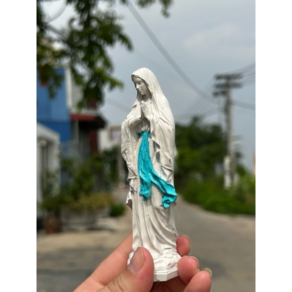 Đức Mẹ Núi Cúi Mini 12cm | Tượng Công Giáo Vẽ Tay Cao Cấp.