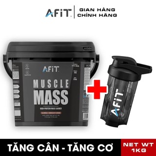 Bột Muscle Mass Afit 1kg – sữa tăng cân, tăng cơ sạch cho người gầy – không đậu nành – tặng kèm quà