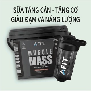 Bột tăng cân tăng cơ Afit Muscle Mass  – giàu đạm và năng lượng – hỗ trợ người gầy tăng cơ tăng