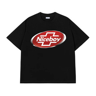Áo phông nam nữ unisex form vừa Nice boy, áo thun tay ngắn cổ tròn cotton mềm mát - ta/tb2045