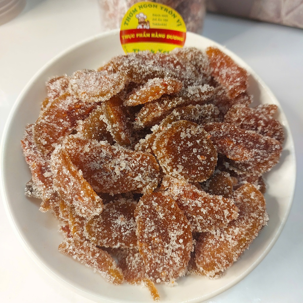 Hộp 250g Mứt Cóc Cay Ngào Đường_ăn vặt, food, ngon