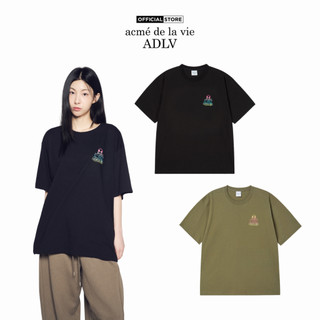 Áo Thun ADLV Gradation Alien dáng oversized màu đen/xanh olive - Hàng chính hãng