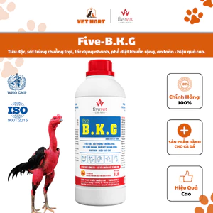 Five-B.K.G Hỗ trợ sát khuẩn, làm sạch chuồng trại Gia cầm, Gà (1 Lít)