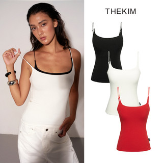THEKIM Áo 2 dây ( mút ngực tháo rời ) sợi bún quai nhọn , vải cotton may 2 lớp , áo hai dây cho nữ ôm body  A105