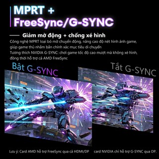 màn hình 27 inch game 165Hz/1ms(GTG) Full HD 1080P IPS Hỗ trợ HDMI/VGA/DP HDR400 Bảo hành 3 năm