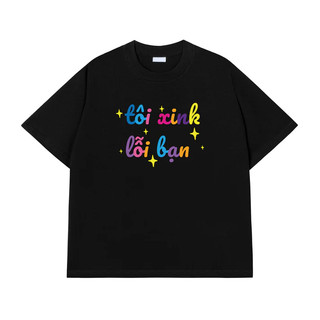 Áo phông nam nữ unisex form vừa Tôi xinh lỗi bạn, áo thun tay ngắn cổ tròn cotton mềm mát - ta/tb2047