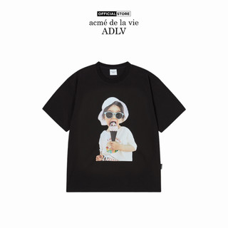 Áo Thun ADLV Baby Face Icecream Girl Sleeve Đen (Overseas & Domestic Exclusive) - Hàng chính hãng