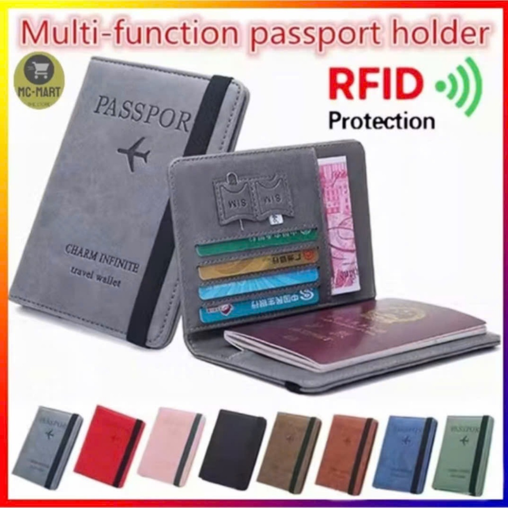 Bao đựng hộ chiếu da PU sang trọng ví đựng passport, giấy tờ, thẻ ngân hàng đi du lịch BHC001