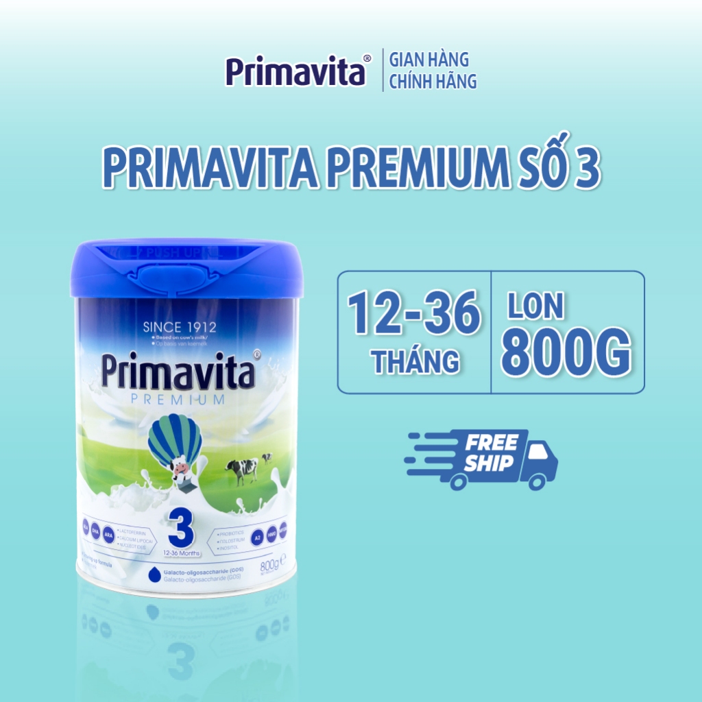 Primavita Premium Số 3 dành cho bé từ 2 tuổi đổ lên