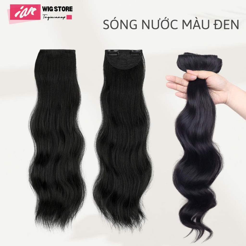 SET TÓC KẸP 3 MẢNH SÓNG NƯỚC-TÓC GIẢ IAN