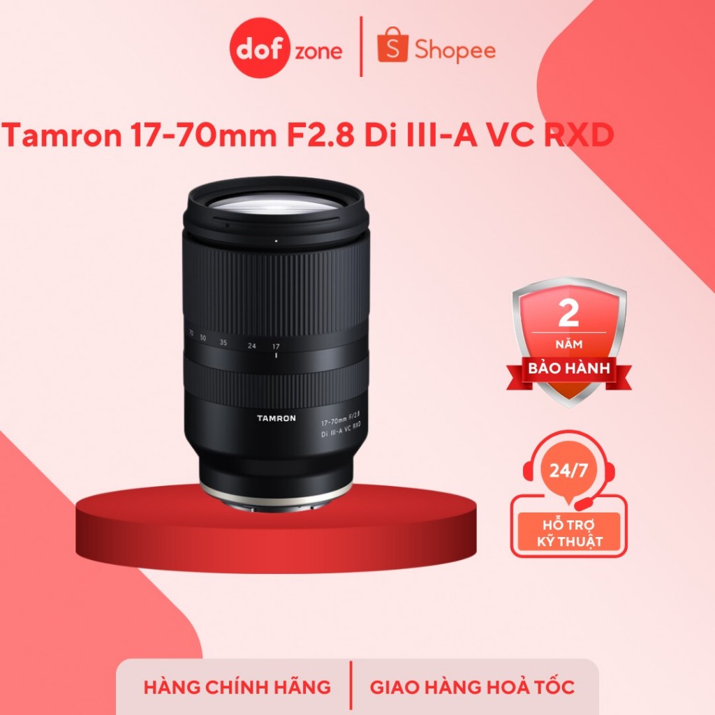 Ống Kính Tamron 17-70mm F2.8 Di III-A VC RXD - Hàng chính hãng | BigBuy360 - bigbuy360.vn