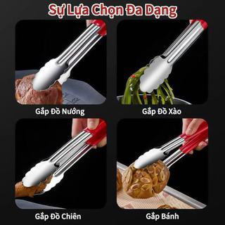 DỤNG CỤ KẸP CÁN NHỰA GẮP THỨC ĂN THỰC PHẨM CAO CẤP GẮP THỊT BÁNH ĐỒ BẾP NÓNG HẤP NƯỚNG TRONG LÒ VI SÓNG AN TOÀN SỨC KHỎE