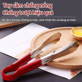 DỤNG CỤ KẸP CÁN NHỰA GẮP THỨC ĂN THỰC PHẨM CAO CẤP GẮP THỊT BÁNH ĐỒ BẾP NÓNG HẤP NƯỚNG TRONG LÒ VI SÓNG AN TOÀN SỨC KHỎE