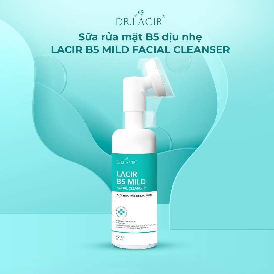 Sữa Rửa Mặt DR.LACIR Da Sạch Mịn, Không Khô Căng, Cho Da Nhạy Cảm (150ml)