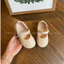 Giày búp bê cho bé gái mũi tròn khóa ngọc da mềm xinh KN-02