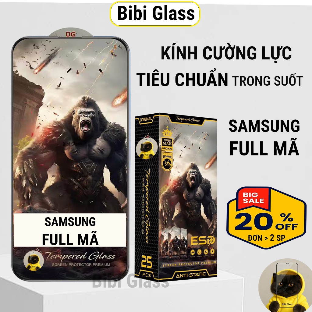 Kính Cường lực SamSung A07 A17 A06 A16 A36 A56 A15 A35 A55  A13 A23 A33 A73 A31 A51 A71 A32 A72 A04 A04s A03s J7 J6 J8