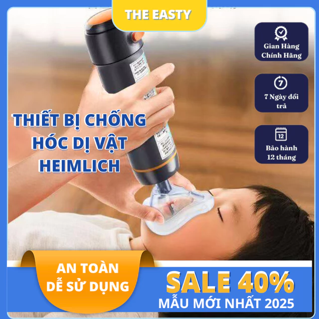 Thiết Bị Sơ Cứu Nghẹt Thở - Dụng Cụ Chống Hóc Cho Bé Và Người Lớn - Bộ Sơ Cứu CPR HEIMLICH Hút Dị Vật Chuyện Dụng